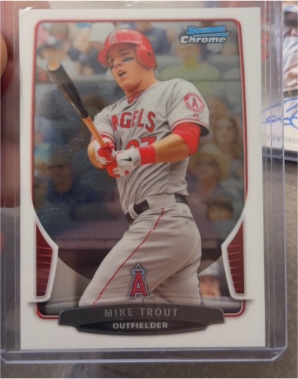 2013 Bowman Chrome #50 Mike Trout — front