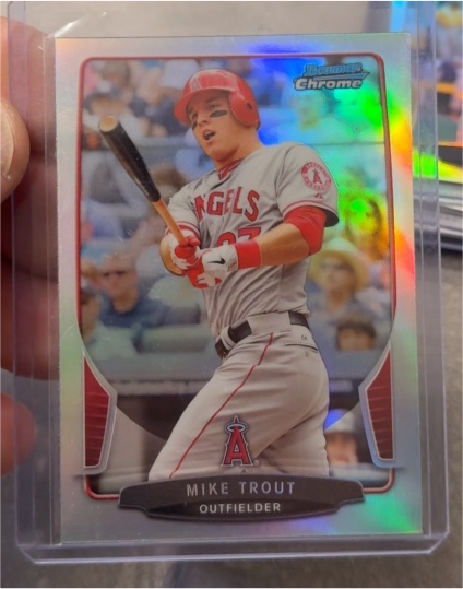 2013 Bowman Chrome #50 Mike Trout — front