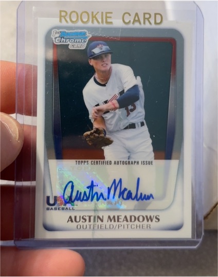 2011 Bowman Chrome USA #AA-AM Austin Meadows — front