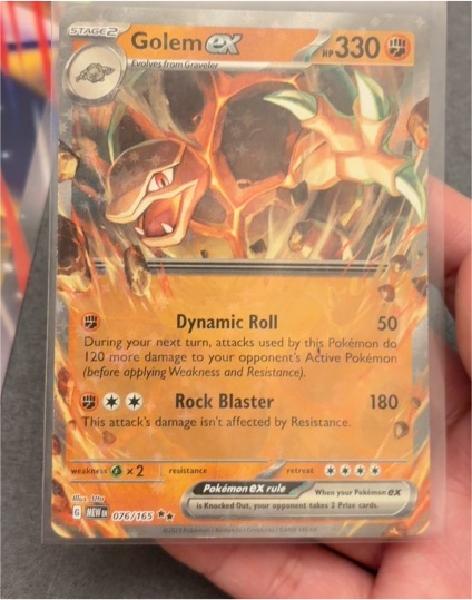 2023 Pokémon Scarlet & Violet 151 #076 Golem ex — front