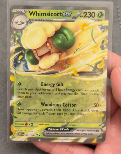 2022 Pokémon Scarlet & Violet #005 Whimsicott EX — front