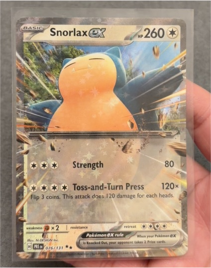 2016 Pokémon Prismatic Evolutions #076 Snorlax ex — front