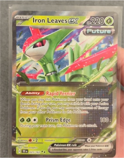 2024 Pokémon Temporal Forces #025 Iron Leaves ex — front