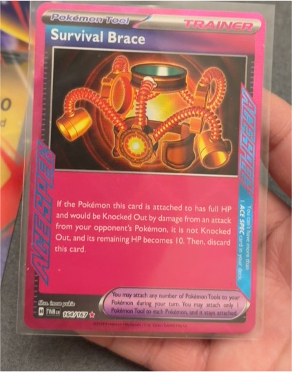 2024 Pokémon Sv06 Twilight Masquerade #164 Survival Brace — front