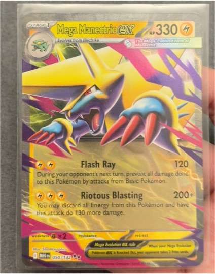 2013 Pokemon Mega Manectric EX #50 — front