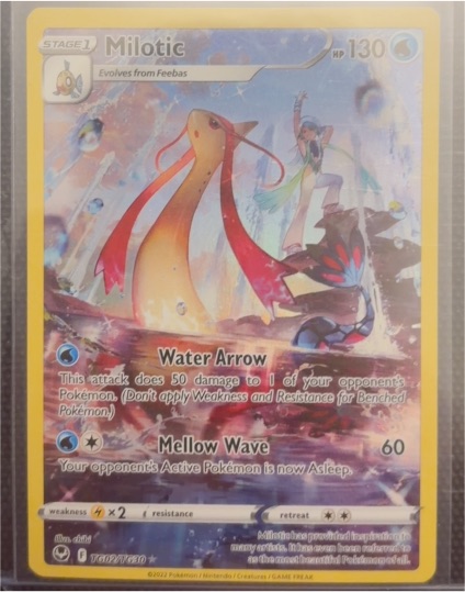 2022 Pokemon TG02 Milotic Silver Tempest Trainer Gallery — front