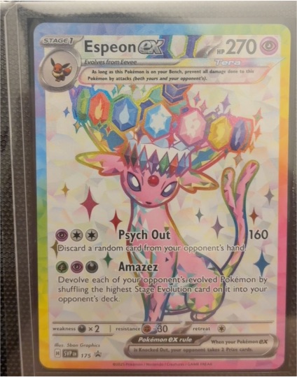 2025 Pokémon Scarlet & Violet Promo #175 Espeon ex — front