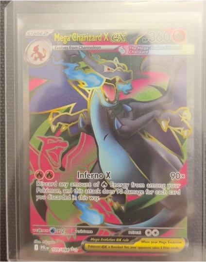 2014 Pokémon XY Phantom Forces #109 Mega Charizard X ex — front