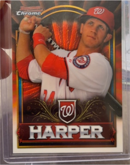 2011 Bowman Chrome Retail Exclusive Red #BCE1 Bryce Harper — front