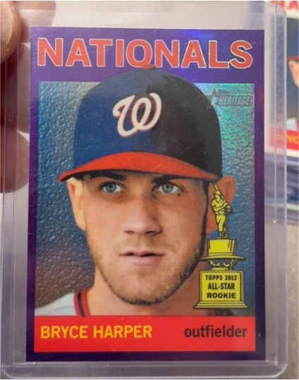 2012 Topps Heritage #HC50 Bryce Harper — front