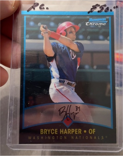 2011 Bowman Chrome Throwbacks #BCT10 Bryce Harper — front