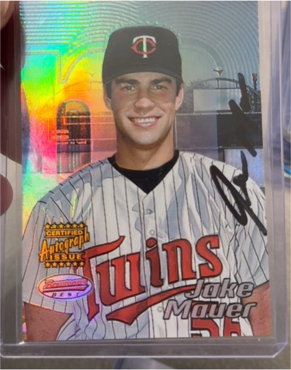 2002 Bowman's Best #121 Jake Mauer — front