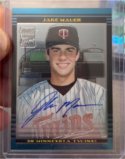 2002 Bowman Chrome #324B Jake Mauer — front