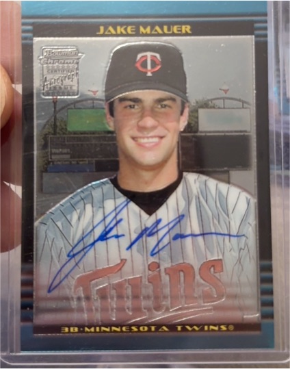 2002 Bowman Chrome #324 Jake Mauer — front