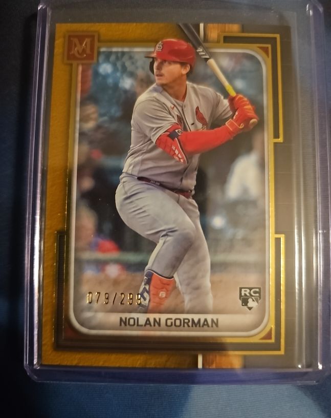 2023 Topps Museum Collection #93 Nolan Gorman — front