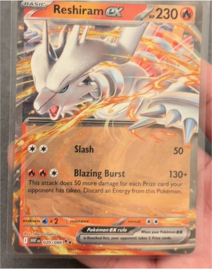 2025 Pokémon SV: White Flare #020/086 Reshiram ex — front