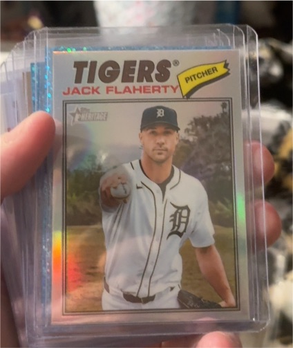 2026 Topps Heritage Chrome Refractor #204 Jack Flaherty — front