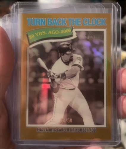 2026 Topps Heritage #336 Mike Piazza Turn Back the Clock — front