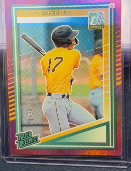 2025 Donruss Rated Prospects #123 Konnor Griffin — front