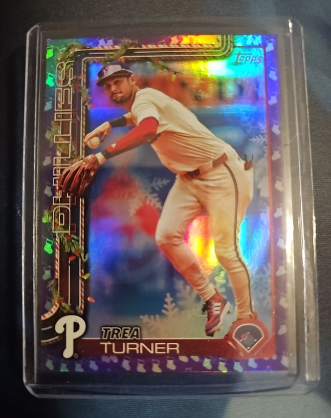 2025 Topps Holiday #H90 Trea Turner — front