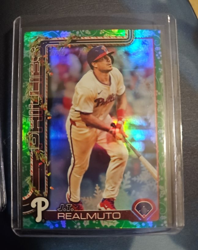 2025 Topps Holiday #H33 J.T. Realmuto — front