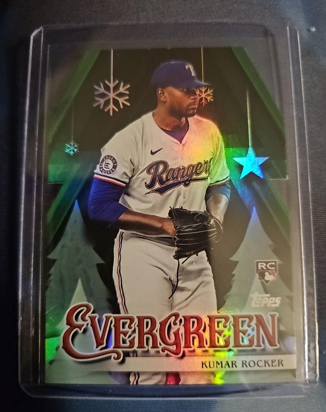 2025 Topps Holiday #E-4 Kumar Rocker Evergreen — front