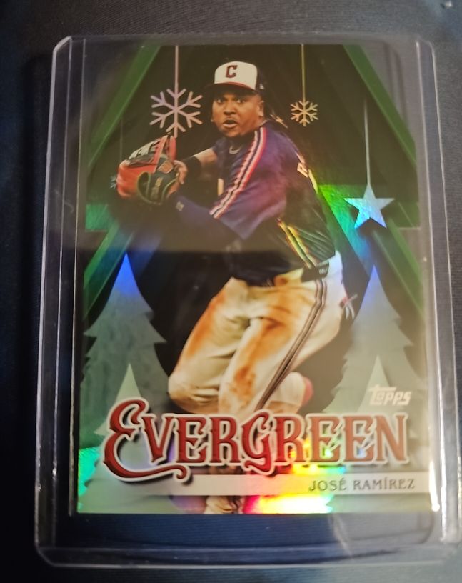 2025 Topps Holiday #E-20 Jose Ramirez Evergreen — front