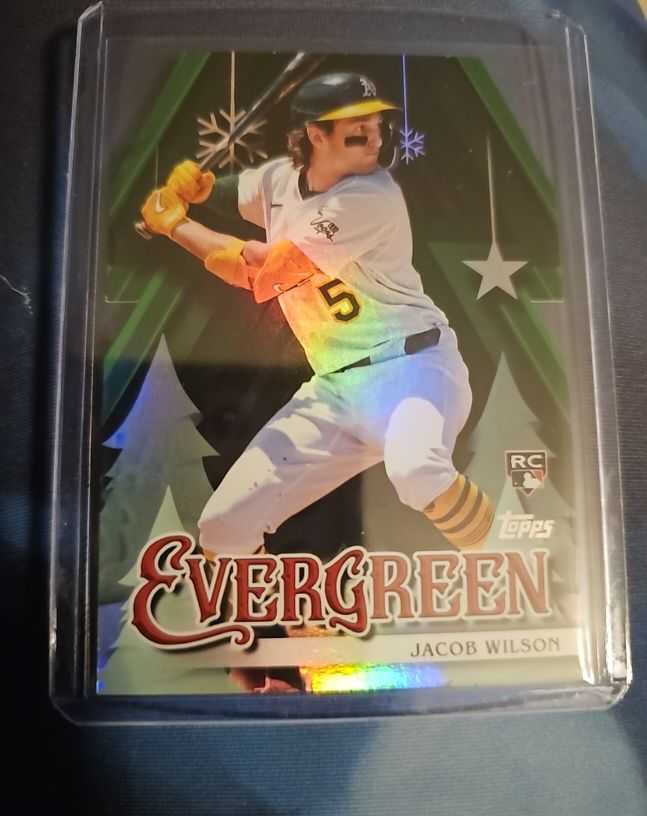 2025 Topps Holiday #E-7 Jacob Wilson Evergreen — front