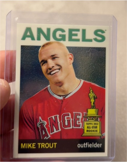 2012 Topps Heritage #163 Mike Trout — front