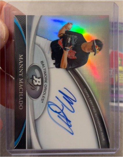 2011 Bowman Platinum #BPA-MM Manny Machado — front