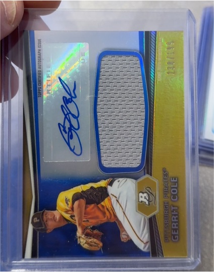 2012 Bowman Platinum #AJR-GC Gerrit Cole — front