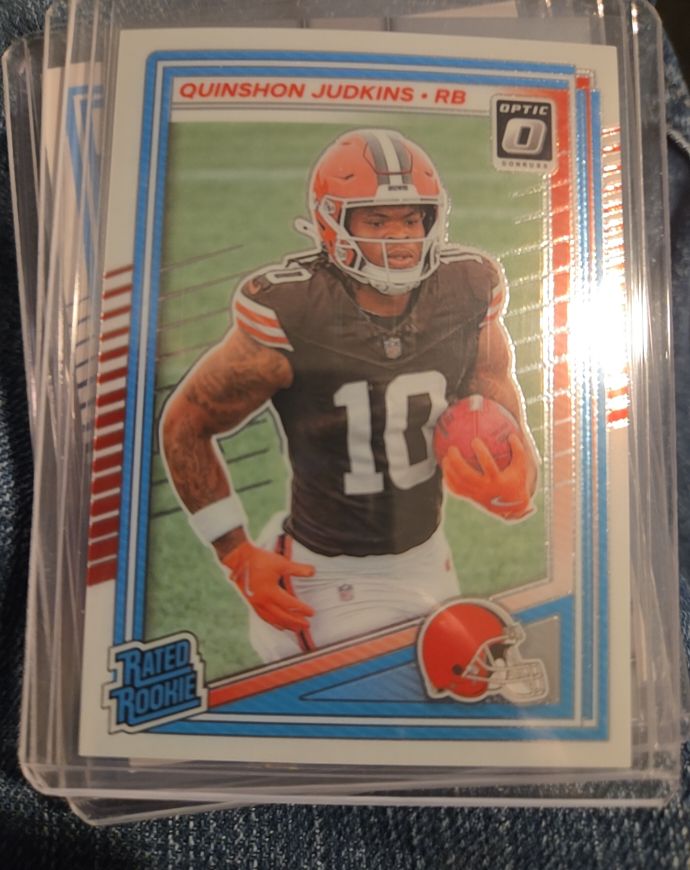 2025 Donruss Optic #252 Quinshon Judkins Rated Rookie Cleveland Browns — front