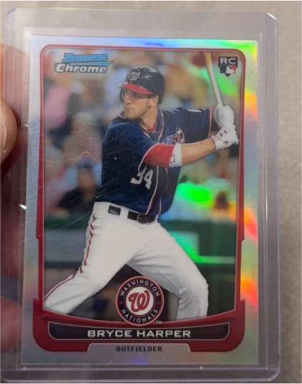 2012 Bowman Chrome #214 Bryce Harper — front