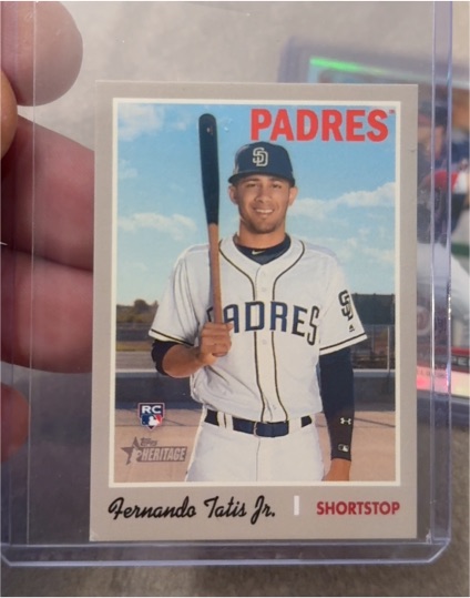 2019 Topps Heritage #517 Fernando Tatis Jr. — front
