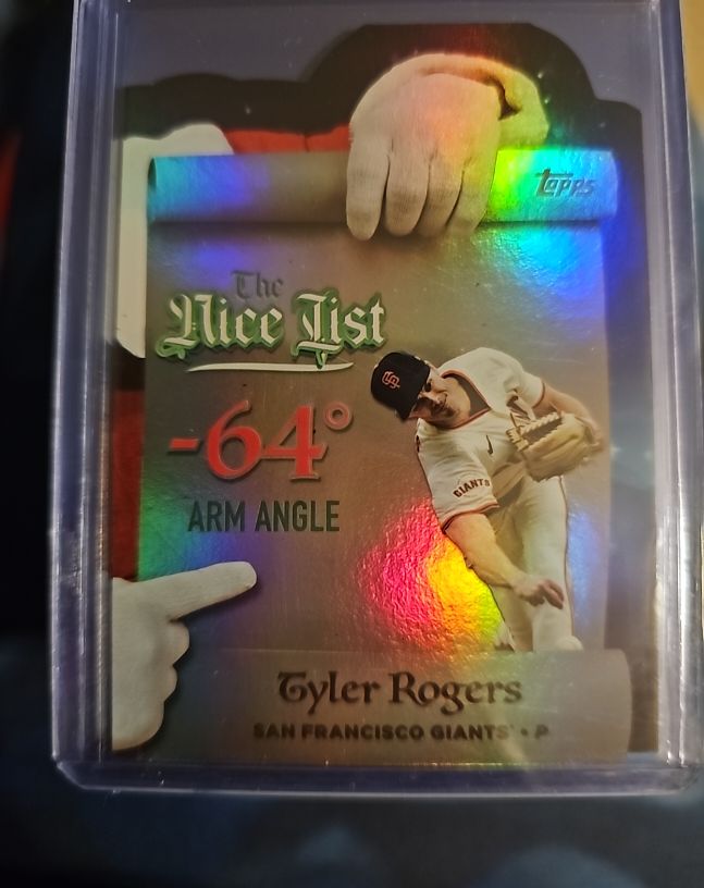 2025 Topps Holiday #MNL-22 Tyler Rogers The Nice List — front