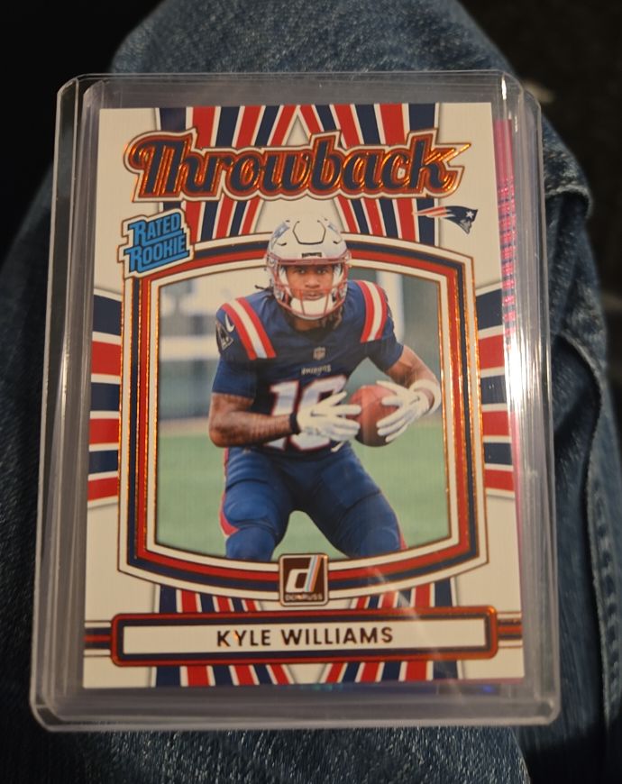 2025 Panini Donruss #48 Kyle Williams Rated Rookie Throwback — front