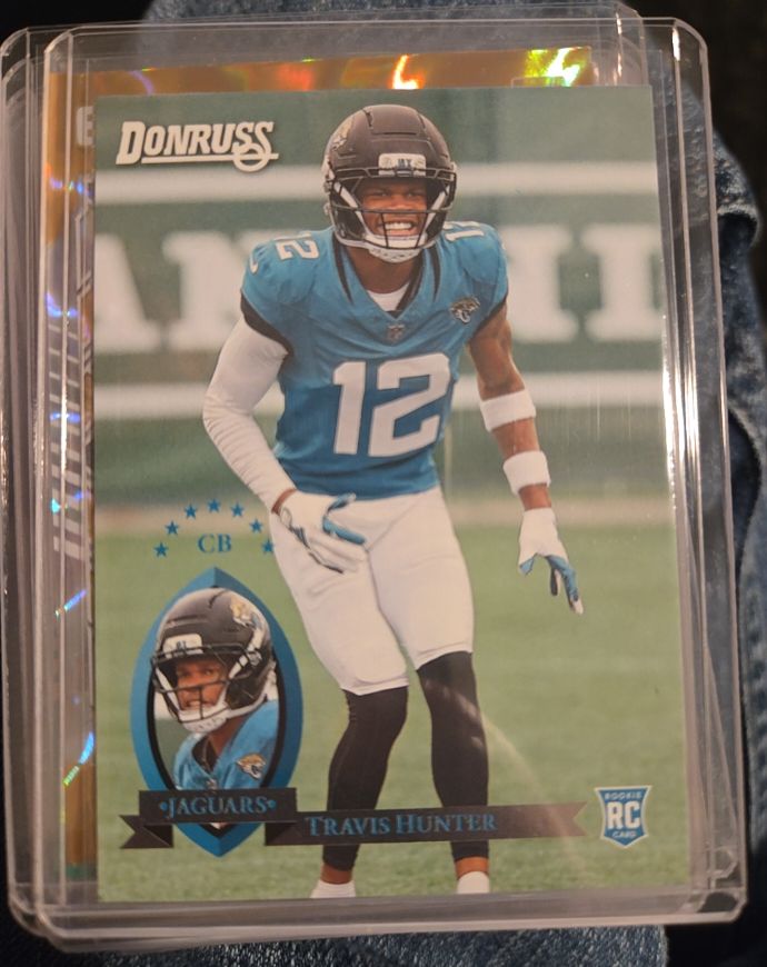 2025 Donruss #5 Travis Hunter Retro Rated Rookie — front