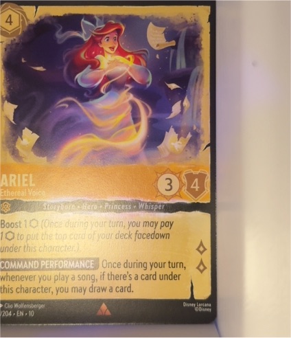 Disney Lorcana 2023 #17 Ariel Ethereal Voice — front