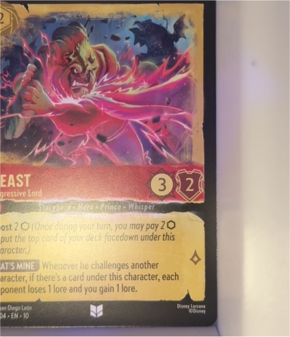 Disney Lorcana Whispers in the Well #113 Beast - Aggressive Lord — front