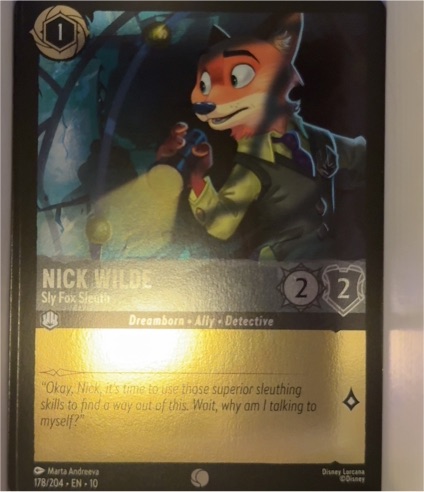 Nick Wilde - Sly Fox Sleuth 178/204 Whispers in the Well — front