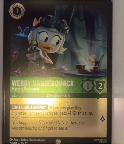 Webby Vanderquack - Mystery Enthusiast (Epic) 211/204 Whispers in the Well — front