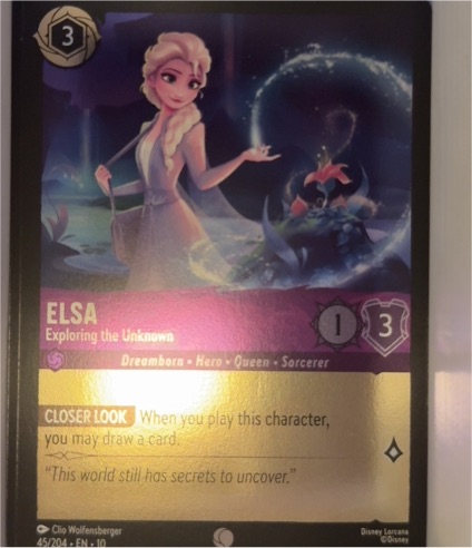 Elsa - Exploring the Unknown 45/204 Whispers in the Well Lorcana Card — front