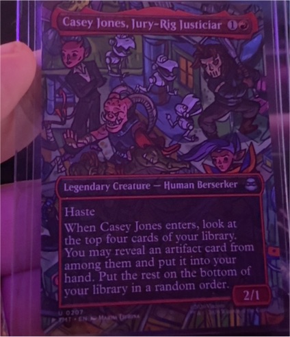 2026 Magic: The Gathering #207 Casey Jones, Jury-Rig Justiciar — front