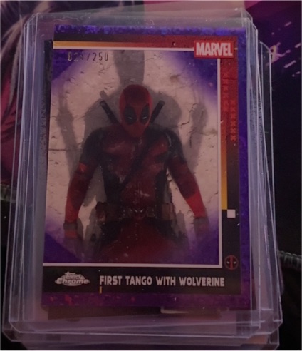 2025 Topps Chrome Deadpool #64 First Tango with Wolverine — front