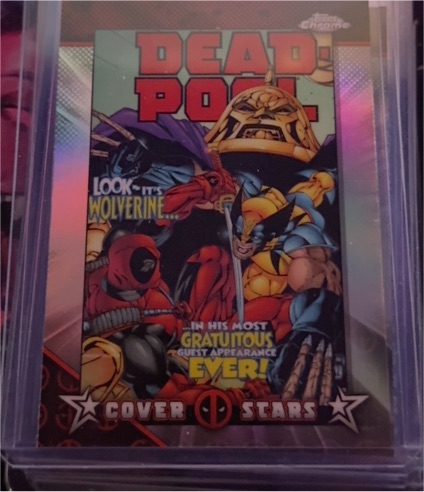 2025 Topps Chrome Deadpool Cover Stars #27 Deadpool vs. Wolverine — front