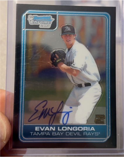 2006 Bowman Chrome Draft Picks #DP66 Evan Longoria — front