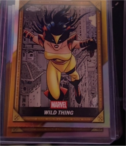 2025 Topps Chrome Marvel Deadpool Comic Book Gold #CB-5 Wild Thing — front