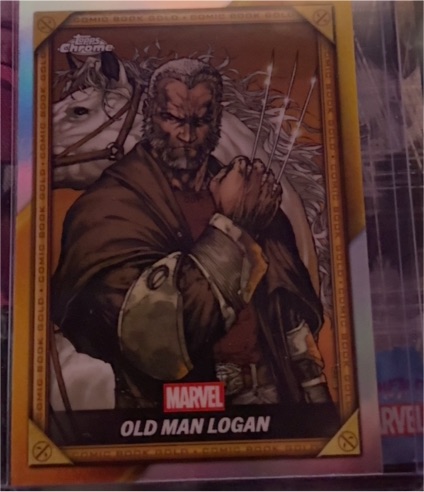 2025 Topps Chrome Comic Book Gold #CB-9 Old Man Logan — front