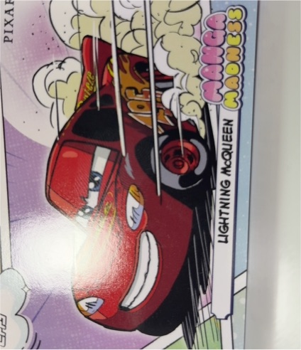 2026 Topps Disney Neon Manga Madness #MM-10 Lightning McQueen — front