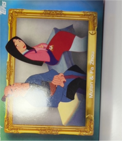 2026 Topps Disney Neon #FF-6 Mulan & Fa Zhou Family First — front